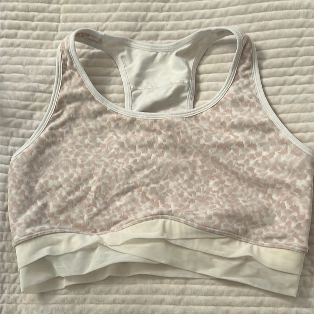 Women's Cream Sports Bra